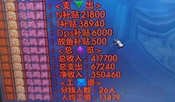 国服奥杜尔金团：TN补贴高攀天际，DPS职业岌岌可危